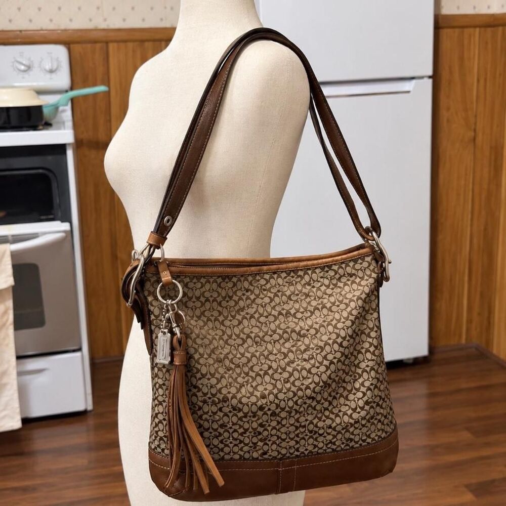 Coach Women's Brown and Tan Bag